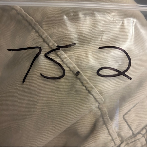 VTG‎ Y2K American Eagle Cargo Shorts Sz 33 Tan Baggy Military Utility Distressed - Picture 13 of 13